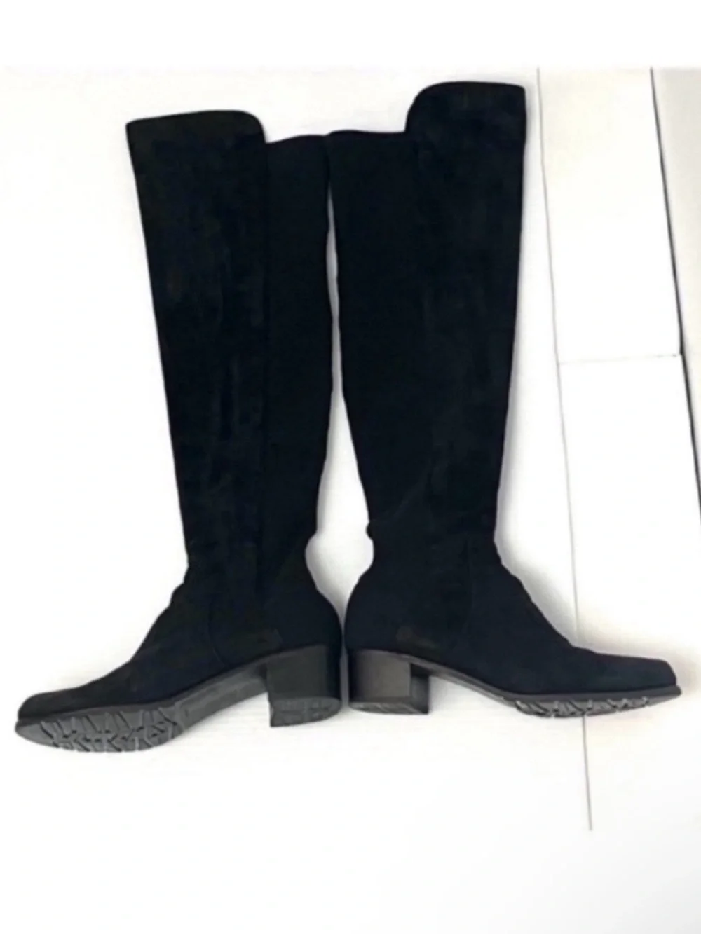 Stuart Weitzman Black Over-the-Knee Suede BootsSz 7.5